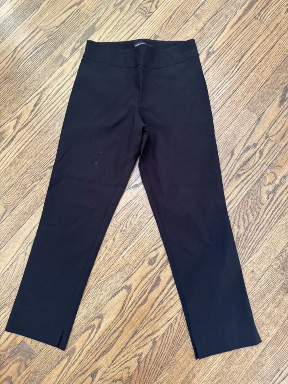 Estelle and Finn Stretch Pull On Ankle Trouser Pants Black Size 8